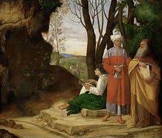 tableau Giorgione les trois philosophes